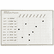 MAVML344 Schedule Planning Board, Porcelain-on-Steel, 48 x 36, Gray By MAGNA VISUAL, INC.