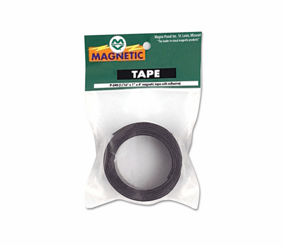 MAVP2404 Magnetic/Adhesive Tape, 1" x 4 ft Roll By MAGNA VISUAL, INC.