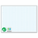 MAVPBFG25 Planning Board, 1 x 2 Grid, Porcelain-on-Steel, 36 x 24, Blue/White By MAGNA VISUAL, INC.