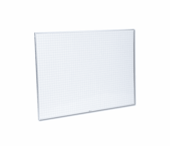MAVPBFG6 Planning Board, 1 x 1 Grid, Porcelain-on-Steel, 48 x 36, Blue/White By MAGNA VISUAL, INC.