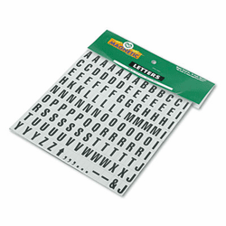 MAVPFA21 Magnetic Letters, Numbers and Symbols, Magnetic, Black, 3/4"h, 120/Set By MAGNA VISUAL, INC.