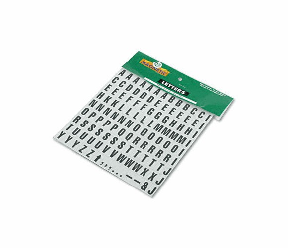 MAVPFA21 Magnetic Letters, Numbers and Symbols, Magnetic, Black, 3/4"h, 120/Set By MAGNA VISUAL, INC.