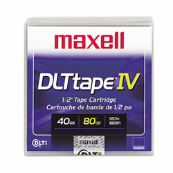 MAX183270 1/2" DLT IV Cartridge, 1828ft, 40GB Native/80GB Compressed Capacity By MAXELL CORP. OF AMERICA
