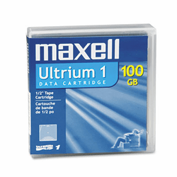 MAX183800 1/2" Ultrium LTO-1 Cartridge, 1998ft, 100GB Native/200GB Compressed Capacity By MAXELL CORP. OF AMERICA