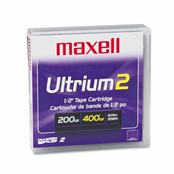 MAX183850 1/2" Ultrium LTO-2 Cartridge, 1998ft, 200GB Native/400GB Compressed Capacity By MAXELL CORP. OF AMERICA