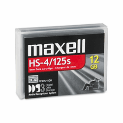 MAX200025 1/8" DDS-3 Cartridge, 125m, 12GB Native/24GB Compressed Capacity By MAXELL CORP. OF AMERICA