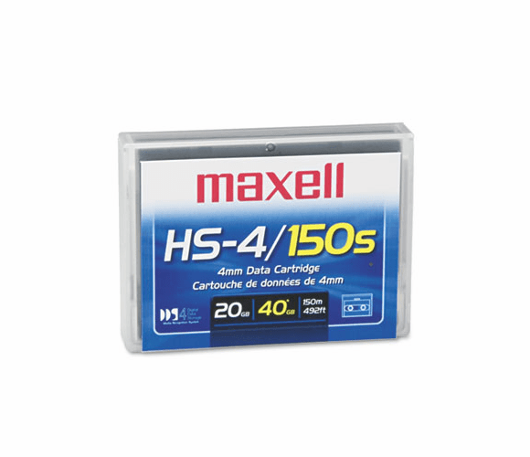 MAX200028 1/8" DDS-4 Cartridge, 150m, 20GB Native/40GB Compressed Capacity By MAXELL CORP. OF AMERICA