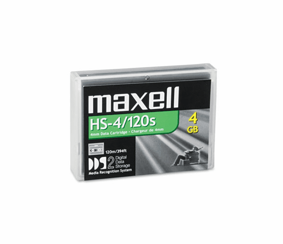 MAX200110 1/8" DDS-2 Cartridge, 120m, 4GB Native/8GB Compressed Capacity By MAXELL CORP. OF AMERICA