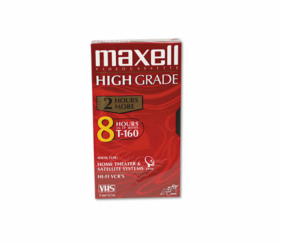 MAX224510 High Grade VHS Videotape Cassette, 8 Hours By MAXELL CORP. OF AMERICA