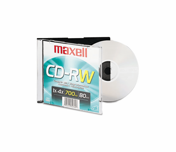 MAX630010 CD-RW, Branded Surface, 650MB/74min, 4x By MAXELL CORP. OF AMERICA
