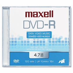 MAX638000 DVD-R Disc, 4.7GB, 16x By MAXELL CORP. OF AMERICA