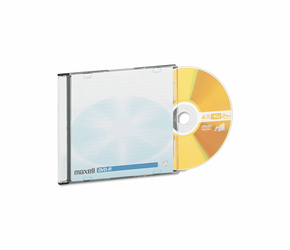 MAX638004 DVD-R Discs, 4.7GB, 16x, w/Jewel Cases, Gold, 10/Pack By MAXELL CORP. OF AMERICA