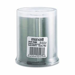 MAX648710 CD-R Discs, 700MB/80 min, 48x, Spindle, Printable Matte Silver, 100/Pack By MAXELL CORP. OF AMERICA