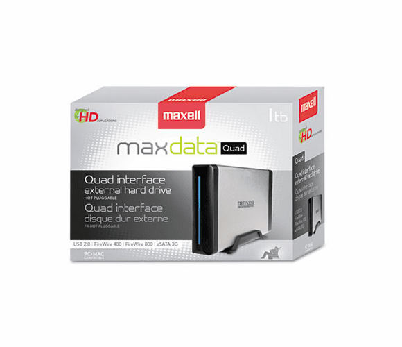 MAX665380 Tank Quad Hard Drive, 3.5 Inch, USB 3.0, 1TB By MAXELL CORP. OF AMERICA