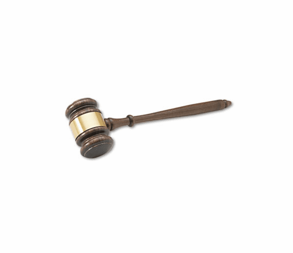 MCG10522 Hardwood Gavel, Walnut, 10 1/2" By MCGILL METAL PRODUCTS CO.