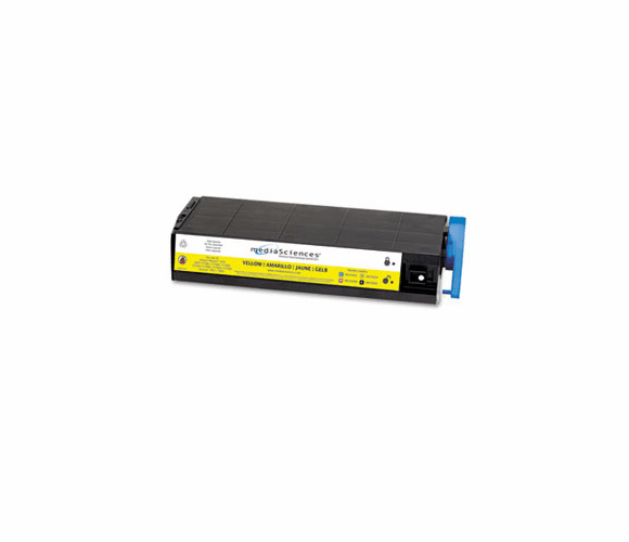 MDAMS7000Y MDAMS7000Y Compatible, New Build, 41963001 (Type C4) Toner, 10,000 Yield, Yellow By MEDIA SCIENCES, INC.
