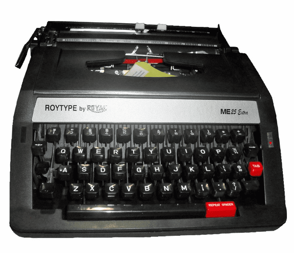 ME25 Portable Manual Typewriter By Royal