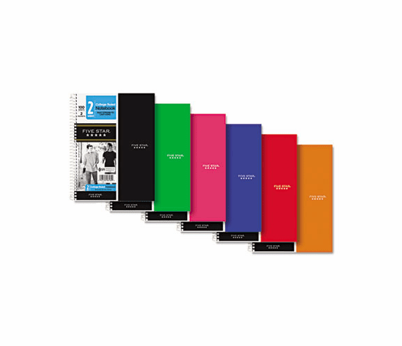 MEA06180 Wirebound Notebook, College Rule, Perforated, 6 x 9-1/2, 2 Subject 100 Sheets By MEAD PRODUCTS