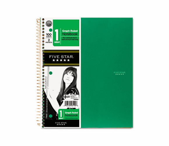 MEA06190 Wirebound Notebooks, Quad ,1Subject White,8 1/2 x 11,100 Sheets, Assorted By MEAD PRODUCTS