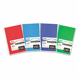 MEA06900 Spiral Bound Notebook, College Rule, 6 x 9-1/2, White, 3 Subject 150 Sheets/Pad By MEAD PRODUCTS