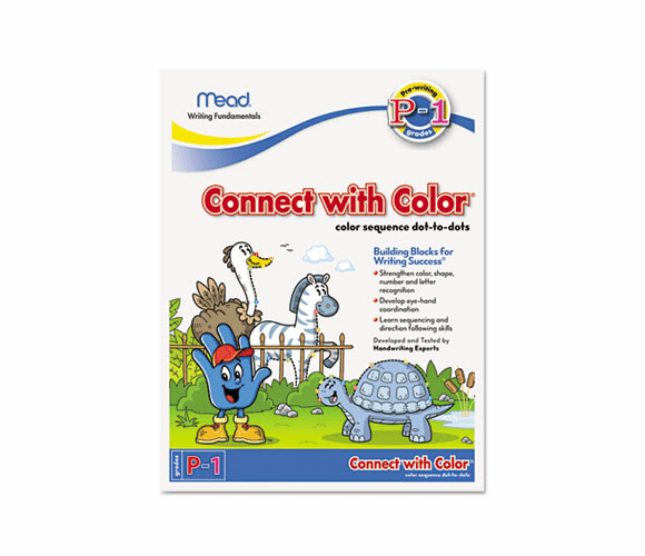 MEA48038 Writing Fundamentals Tablet, Connect with Color, 10 1/2 x 8, 22 Sheets per Pad By MEAD PRODUCTS