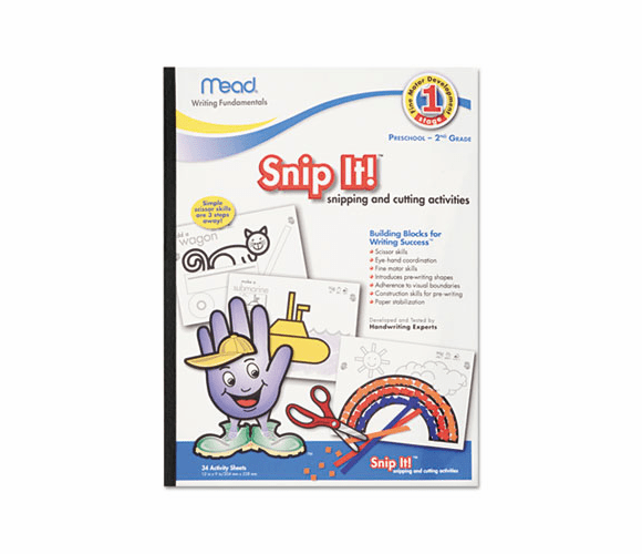 MEA54248 Writing Fundamentals Tablet, Snip It, 12 x 9, 34 Sheets per Pad By MEAD PRODUCTS