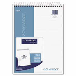 MEA59006 Wirebound Numbered Legal Pad, 8 1/2 x 11 3/4, 20 lb, Legal Ruled, 70 Sheets, White By MEAD PRODUCTS