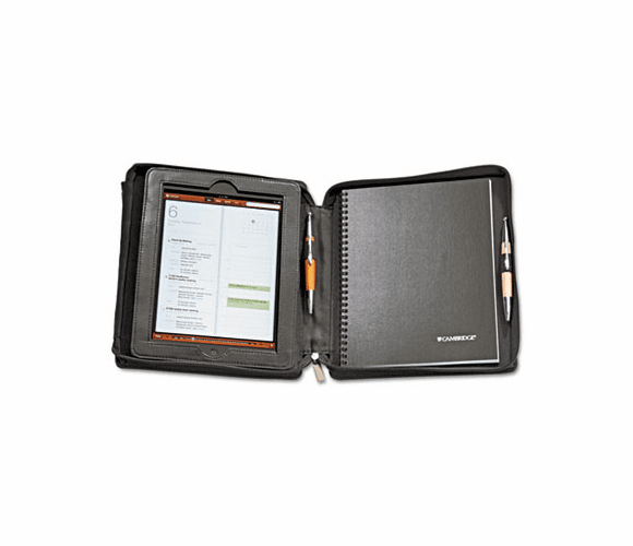 MEA67135 Deluxe iPad Case, Simulated Leather, 9-3/4 x 4-3/10 x 11-1/8, Black By MEAD PRODUCTS