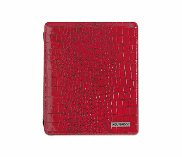 MEA67136 Deluxe iPad Case, Simulated Leather, 9-3/4 x 4-3/10 x 11-1/8, Red By MEAD PRODUCTS