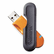 MEM09087 CL TravelDrive USB Flash Drive, 4GB, Orange By MEMOREX