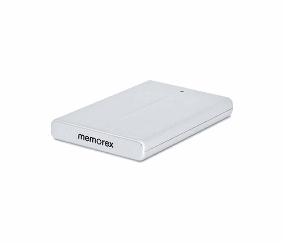 MEM98340 SlimDrive Portable Hard Disk Drive, 500GB, USB, 5400rpm By MEMOREX