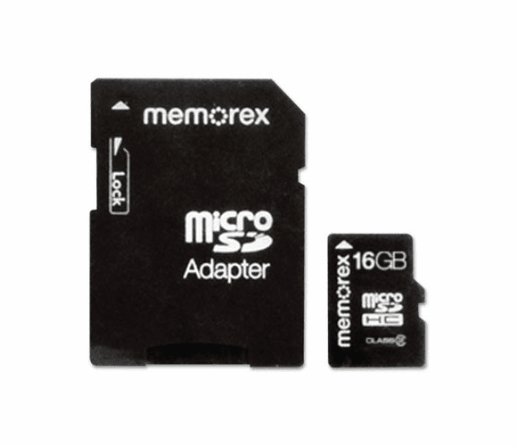 MEM98456 MicroSD Travel Card, 16GB By MEMOREX