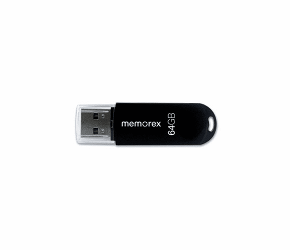 MEM98515 Mini TravelDrive USB Flash Drive, 64GB By MEMOREX
