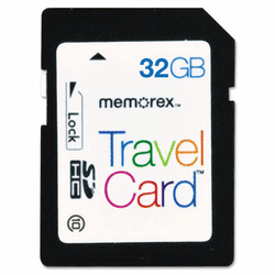 MEM98690 SDHC TravelCard, 32GB By MEMOREX