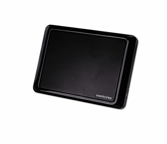 MEM99087 SlimDrive Portable Hard Disk Drive, 500GB, USB 3.0 By MEMOREX