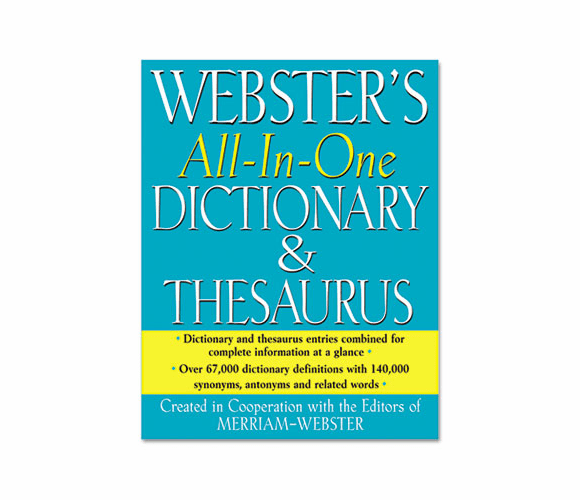 MERFSP0467 All-In-One Dictionary/Thesaurus, Hardcover, 768 Pages By ADVANTUS CORPORATION