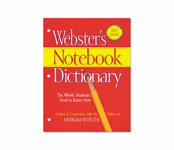 MERFSP0566 Notebook Dictionary, Three Hole Punched, Paperback, 80 Pages By ADVANTUS CORPORATION