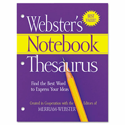 MERFSP0573 Notebook Thesaurus, Three-Hole Punched, Paperback, 80 Pages By ADVANTUS CORPORATION