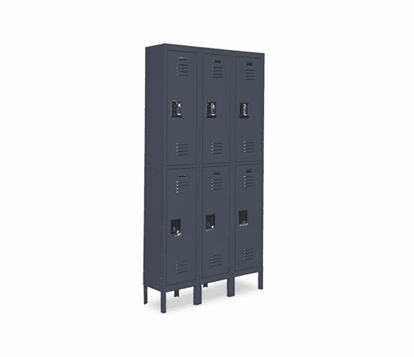 METCQA5093GY Double-Tier Locker, 36w x 18d x 78h, Gray By METAL BOX INTERNATIONAL, INC.