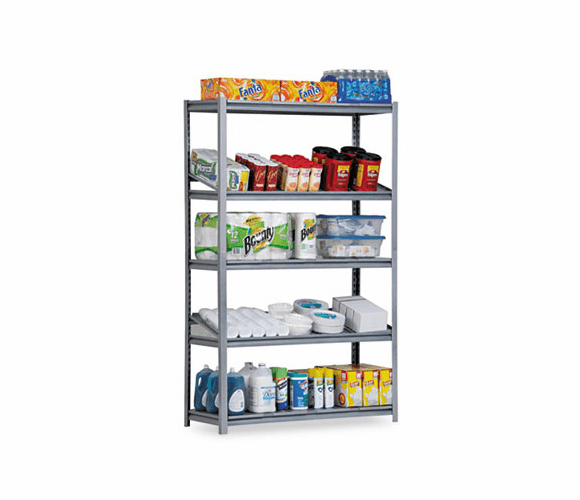 METUR183678PF Industrial Steel Shelving Unit, 5 Shelves, 36w x 18d x 78h, Silver By METAL BOX INTERNATIONAL, INC.