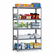 METUR183678PF Industrial Steel Shelving Unit, 5 Shelves, 36w x 18d x 78h, Silver By METAL BOX INTERNATIONAL, INC.