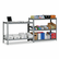 METUR183678PF Industrial Steel Shelving Unit, 5 Shelves, 36w x 18d x 78h, Silver By METAL BOX INTERNATIONAL, INC.