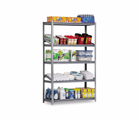 METUR243678PF Industrial Steel Shelving Unit, 5 Shelves, 36w x 24d x 78h, Silver By METAL BOX INTERNATIONAL, INC.