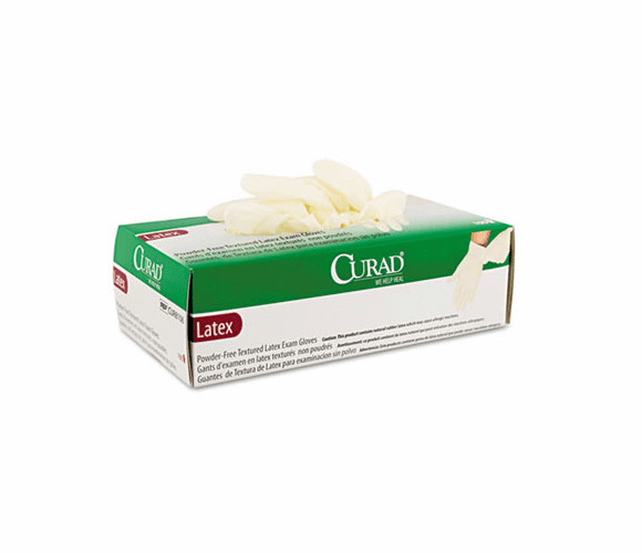 MIICUR8104 Powder-Free Latex Exam Gloves, Small, 100/Box By MEDLINE INDUSTRIES, INC.