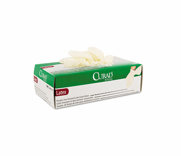 MIICUR8106 Powder-Free Latex Exam Gloves, Large, 100/Box By MEDLINE INDUSTRIES, INC.