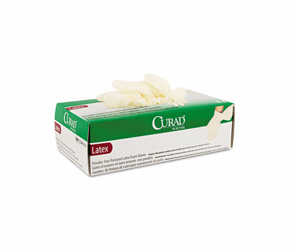 MIICUR8107 Powder-Free Latex Exam Gloves, X-Large, 90/Box By MEDLINE INDUSTRIES, INC.