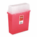 MIIMDS705152H Sharps Container for Patient Room, Plastic, 5 Quart, Rectangular, Red By MEDLINE INDUSTRIES, INC.