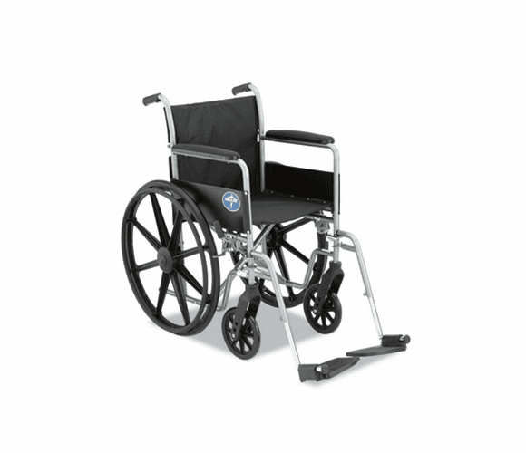 MIIMDS806150EE Excel K1 Basic Wheelchair, 18 x 16, 250 lbs. By MEDLINE INDUSTRIES, INC.