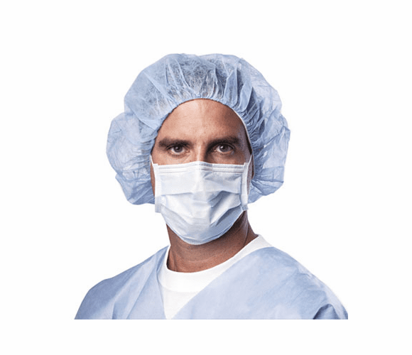 MIINON27375Z Standard Procedure Face Mask, Cellulose, Blue, 50/Box By MEDLINE INDUSTRIES, INC.