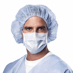 MIINON27375Z Standard Procedure Face Mask, Cellulose, Blue, 50/Box By MEDLINE INDUSTRIES, INC.